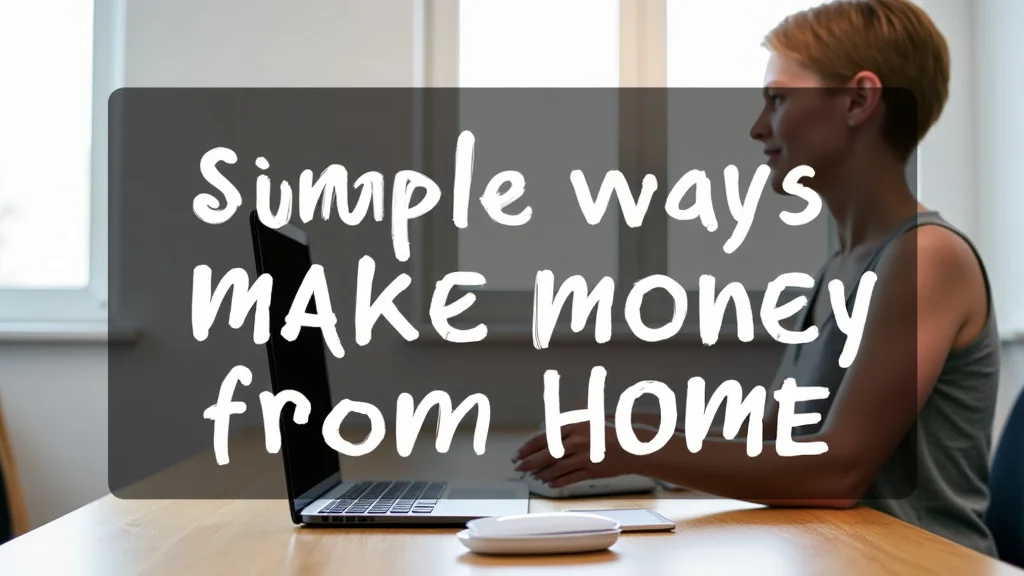 Simple Ways How To Make Money From Home